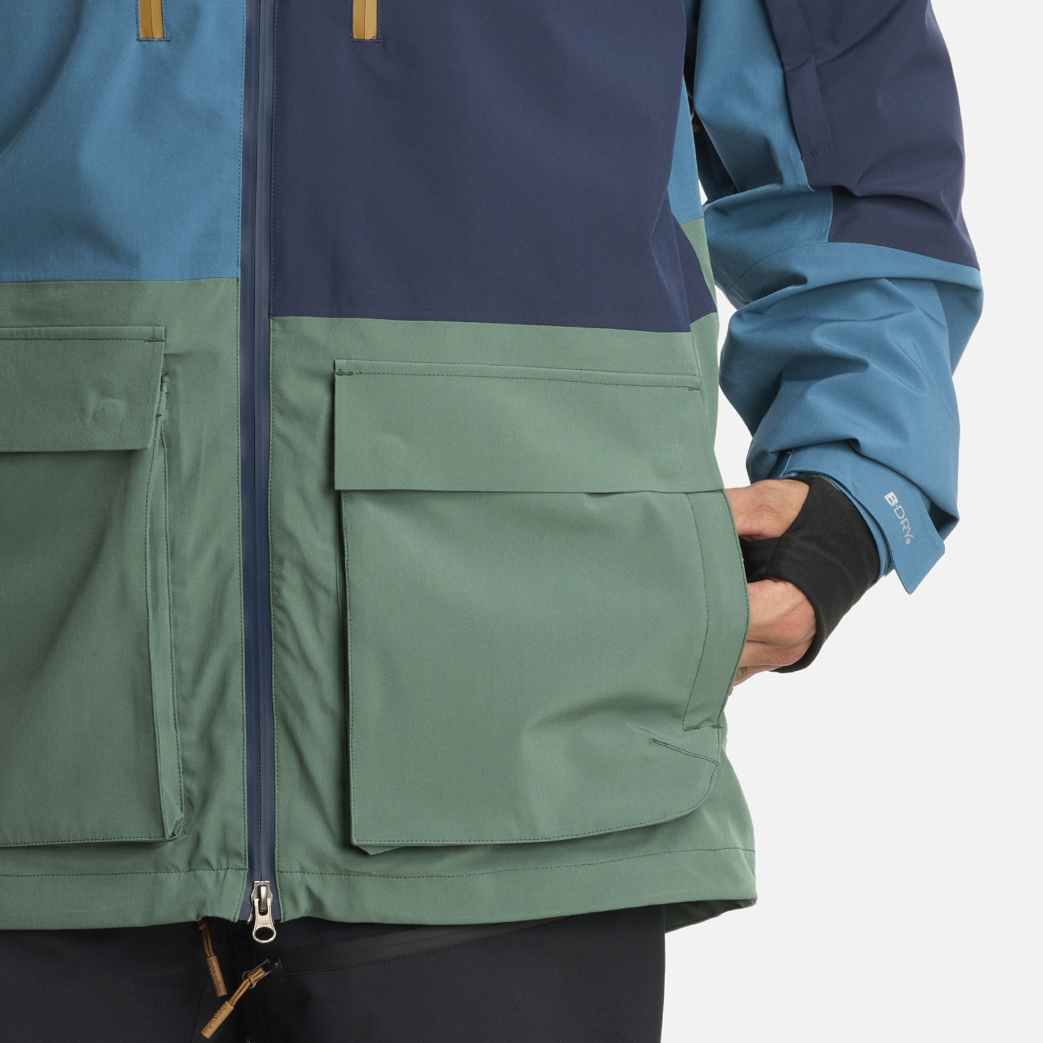 CHAQUETA HOMBRE VIENTO EN COLOR BLANCO AZUL NOCHE HAKA HONU I25 - 8