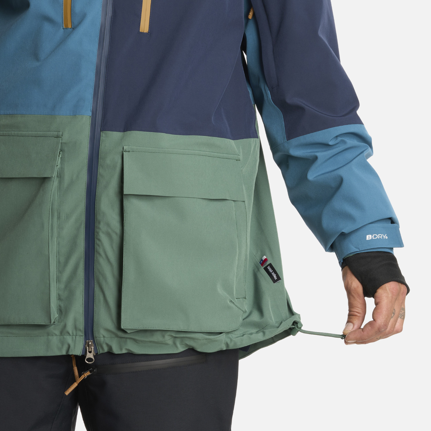 CHAQUETA HOMBRE VIENTO EN COLOR BLANCO AZUL NOCHE HAKA HONU I25 - 9
