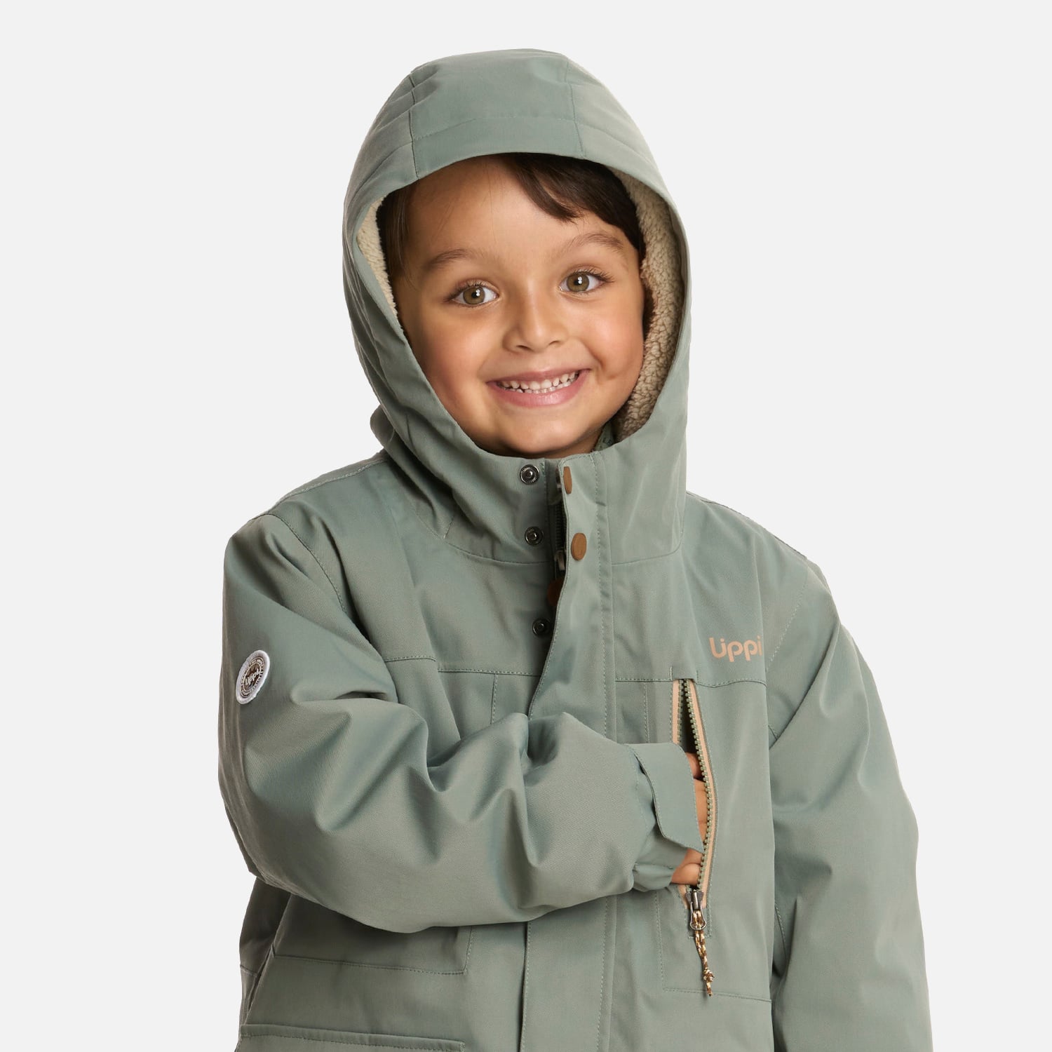 CHAQUETA NIÑO ROBLE B-DRY HOODY JADE OSCURO LIPPI I25 - 4