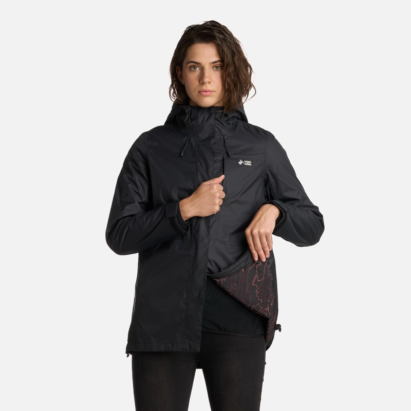 CHAQUETA MUJER CORTEZA NEGRO HAKA HONU - 8