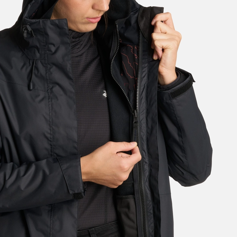 CHAQUETA MUJER CORTEZA NEGRO HAKA HONU - 9