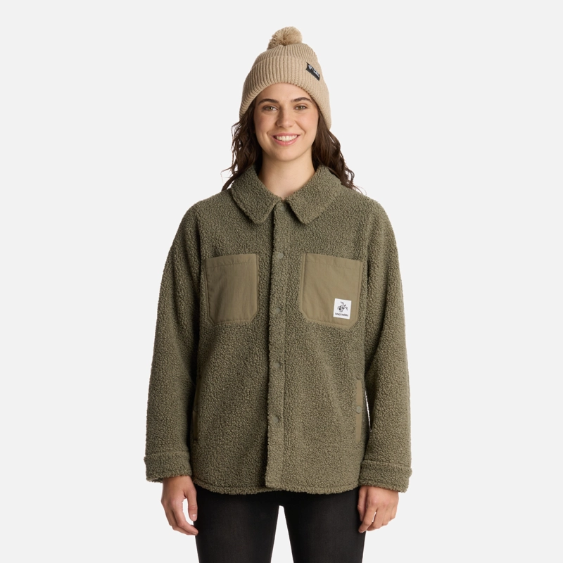 CHAQUETA MUJER LEÑADORA VERDE OLIVA HAKA HONU - 1