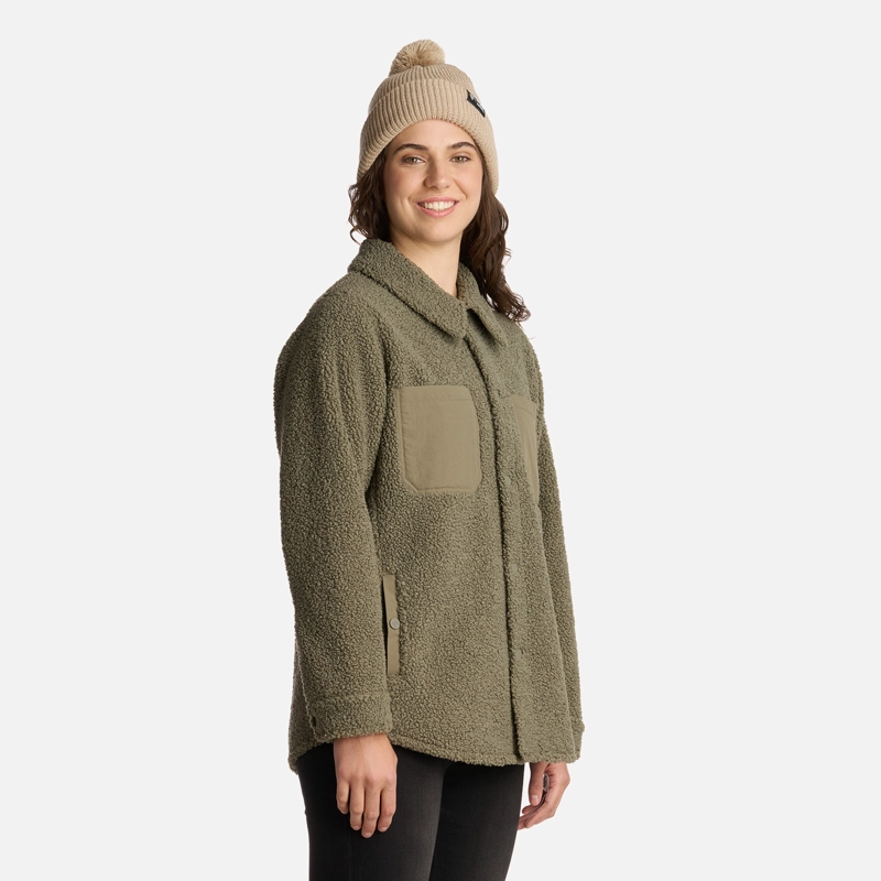CHAQUETA MUJER LEÑADORA VERDE OLIVA HAKA HONU - 2