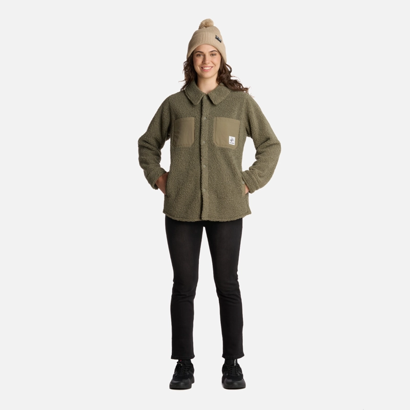 CHAQUETA MUJER LEÑADORA VERDE OLIVA HAKA HONU - 6