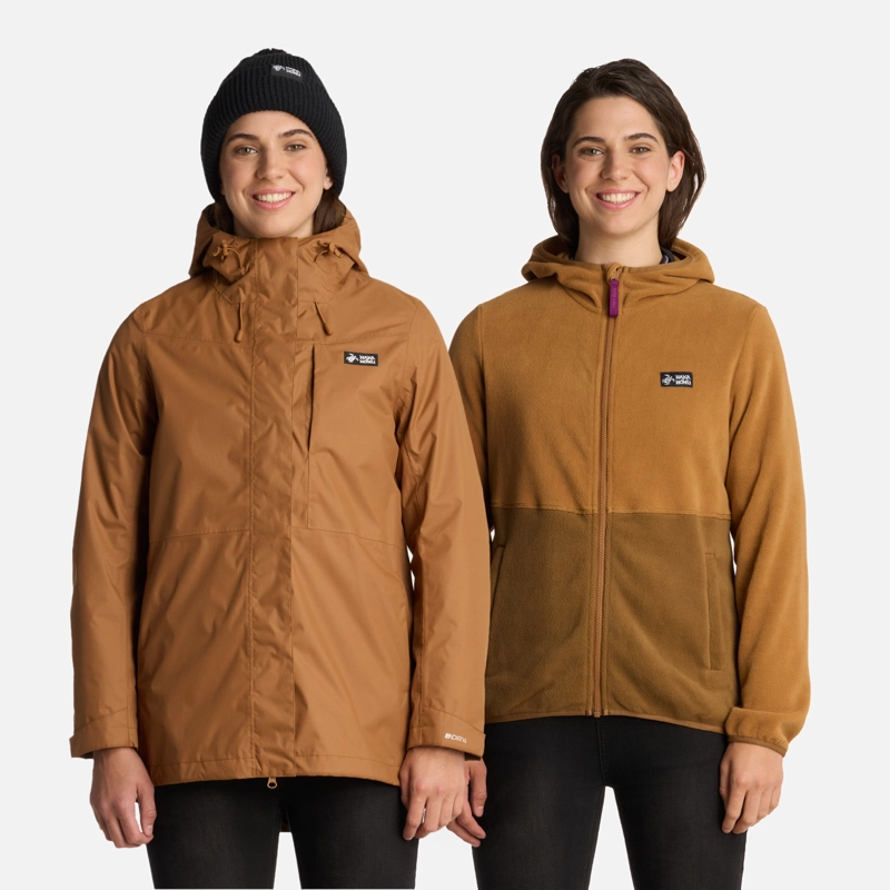 CHAQUETA MUJER CORTEZA MOSTAZA HAKA HONU - 1