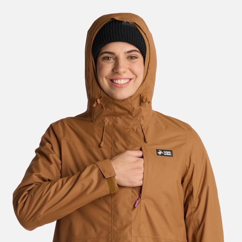 CHAQUETA MUJER CORTEZA MOSTAZA HAKA HONU - 5