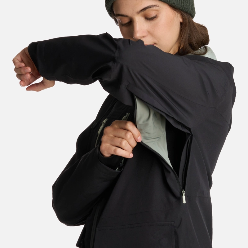 CHAQUETA MUJER VIENTO BLANCO NEGRO HAKA HONU I25 - 5