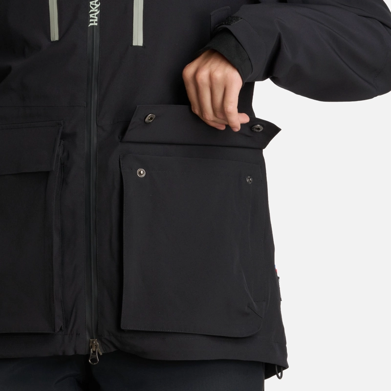 CHAQUETA MUJER VIENTO BLANCO NEGRO HAKA HONU I25 - 7