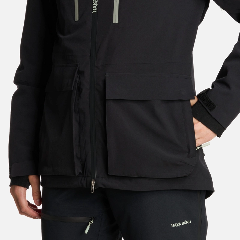 CHAQUETA MUJER VIENTO BLANCO NEGRO HAKA HONU I25 - 8