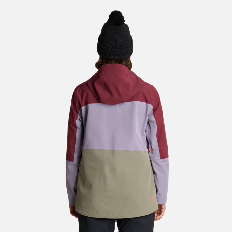 CHAQUETA MUJER VIENTO BLANCO BURDEO HAKA HONU I25 - 3