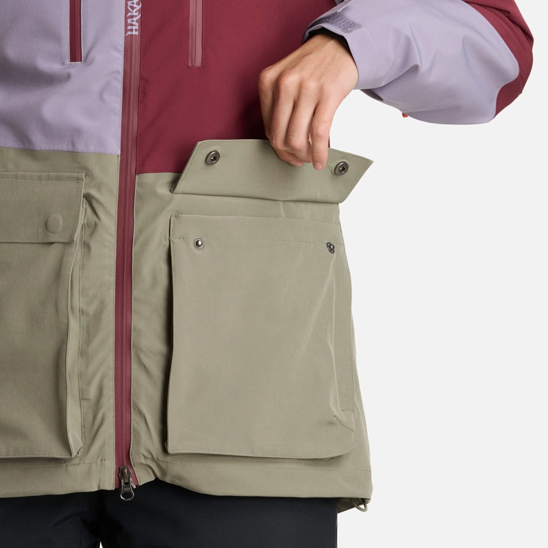 CHAQUETA MUJER VIENTO BLANCO BURDEO HAKA HONU I25 - 7
