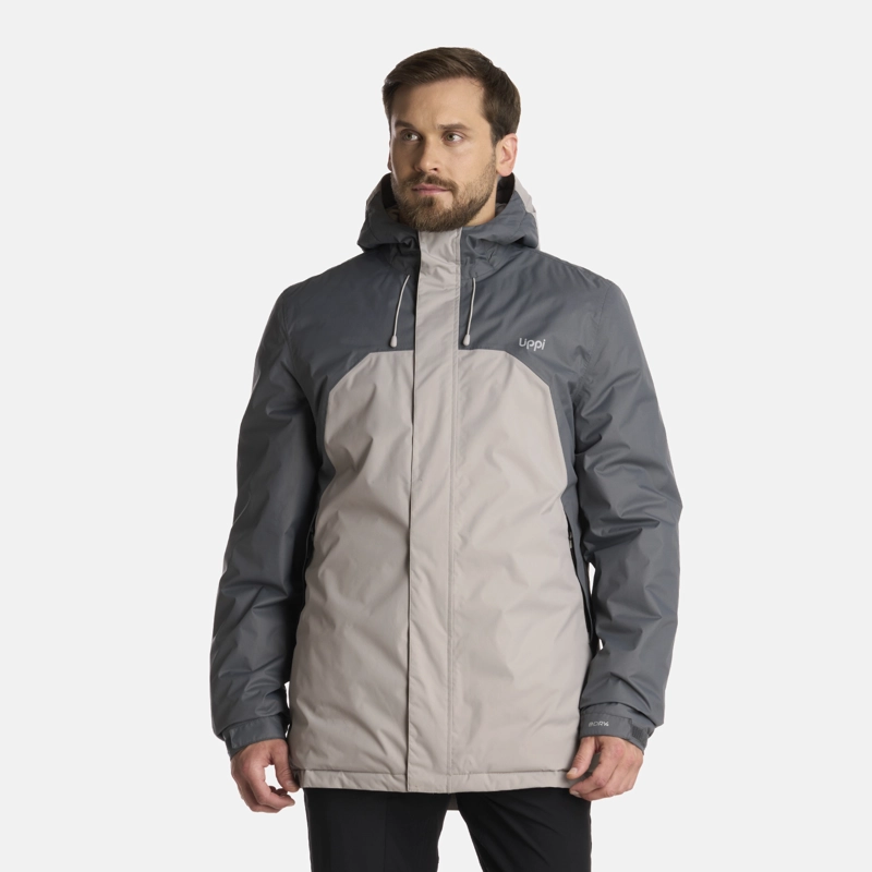 CHAQUETA HOMBRE GUNTHER B-DRY HOODY GRIS MEDIO LIPPI I25 - 1