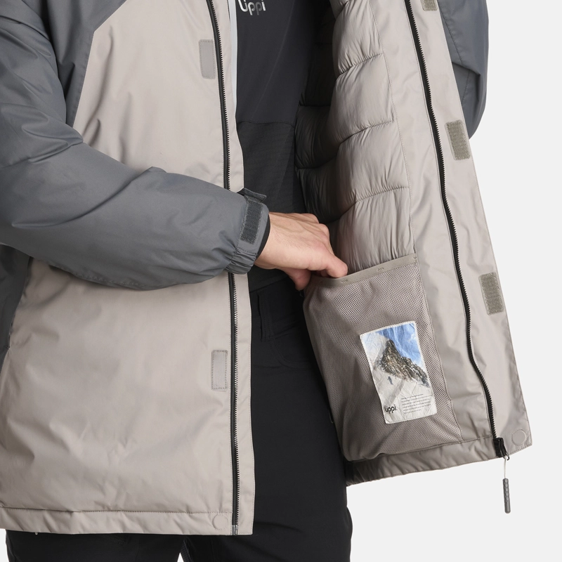 CHAQUETA HOMBRE GUNTHER B-DRY HOODY GRIS MEDIO LIPPI I25 - 6