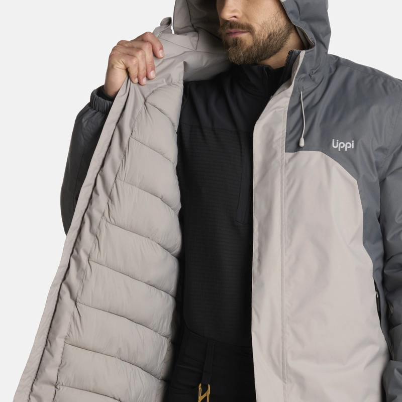 CHAQUETA HOMBRE GUNTHER B-DRY HOODY GRIS MEDIO LIPPI I25 - 7