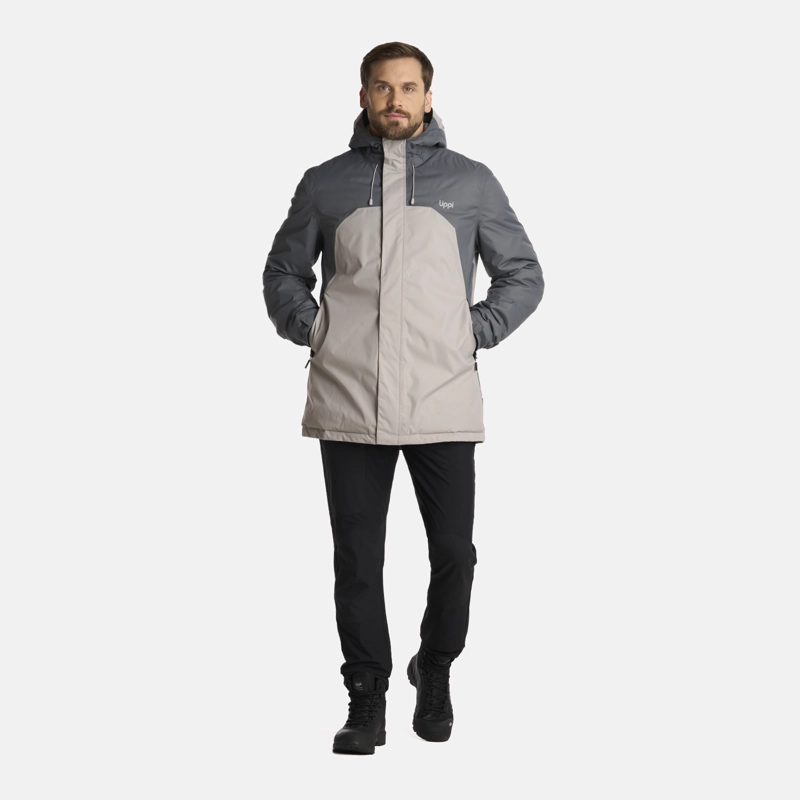 CHAQUETA HOMBRE GUNTHER B-DRY HOODY GRIS MEDIO LIPPI I25 - 8