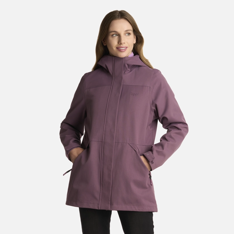 CHAQUETA MUJER LAKE FUSION 3 B-DRY JACKET MORADO LIPPI - 2
