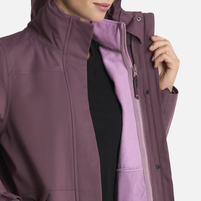 CHAQUETA MUJER LAKE FUSION 3 B-DRY JACKET MORADO LIPPI - 6