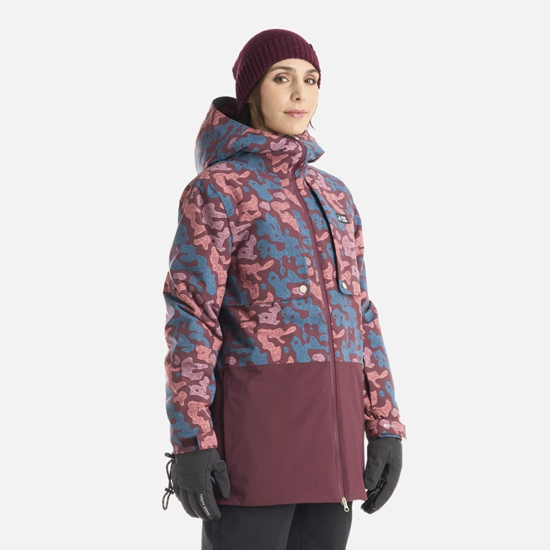 CHAQUETA MUJER YETI PRINT BURDEO HAKA HONU I25 - 2