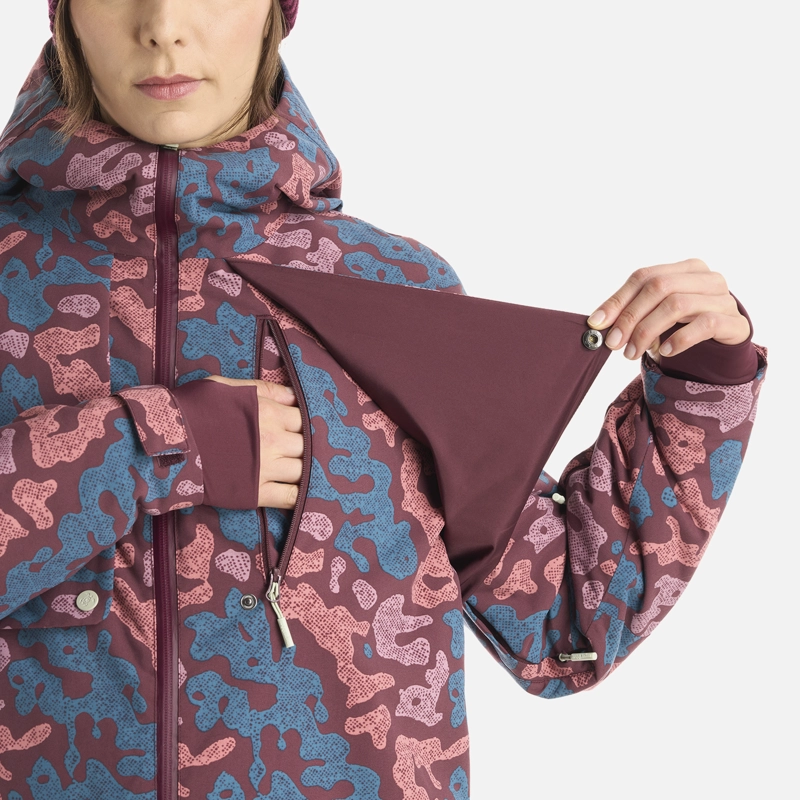 CHAQUETA MUJER YETI PRINT BURDEO HAKA HONU I25 - 6