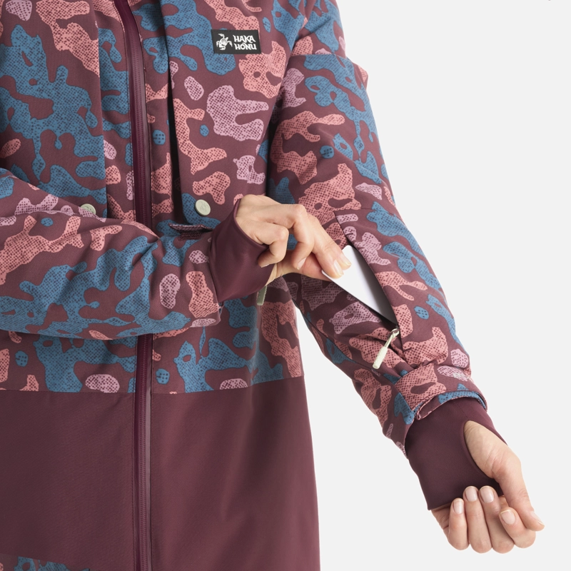 CHAQUETA MUJER YETI PRINT BURDEO HAKA HONU I25 - 7