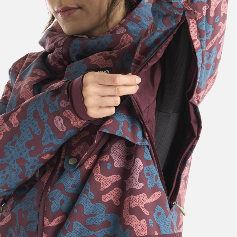 CHAQUETA MUJER YETI PRINT BURDEO HAKA HONU I25 - 8