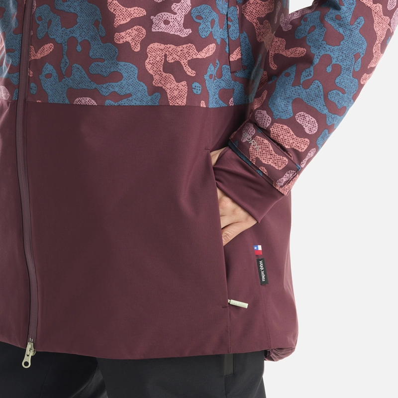 CHAQUETA MUJER YETI PRINT BURDEO HAKA HONU I25 - 9