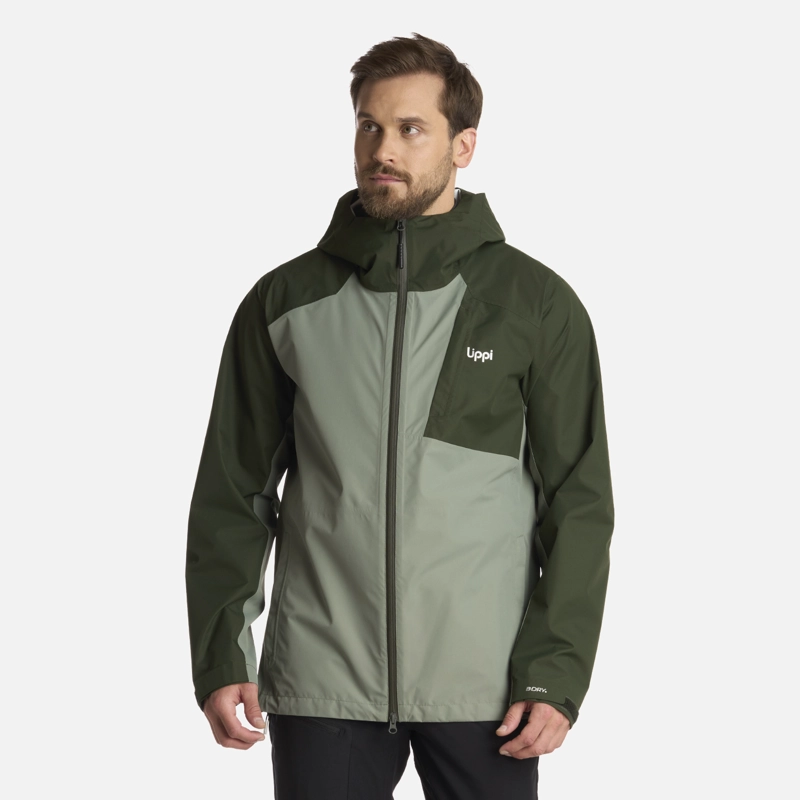CHAQUETA HOMBRE SHIELD B-DRY HOODY VERDE MILITAR LIPPI I25 - 1