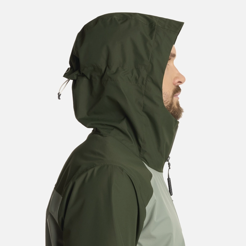 CHAQUETA HOMBRE SHIELD B-DRY HOODY VERDE MILITAR LIPPI I25 - 4