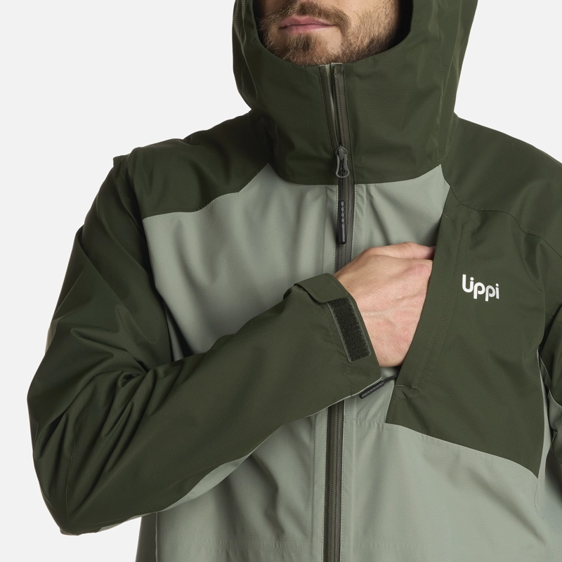 CHAQUETA HOMBRE SHIELD B-DRY HOODY VERDE MILITAR LIPPI I25 - 5