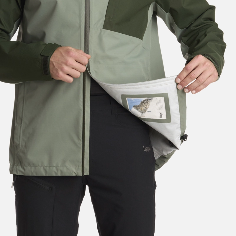 CHAQUETA HOMBRE SHIELD B-DRY HOODY VERDE MILITAR LIPPI I25 - 8