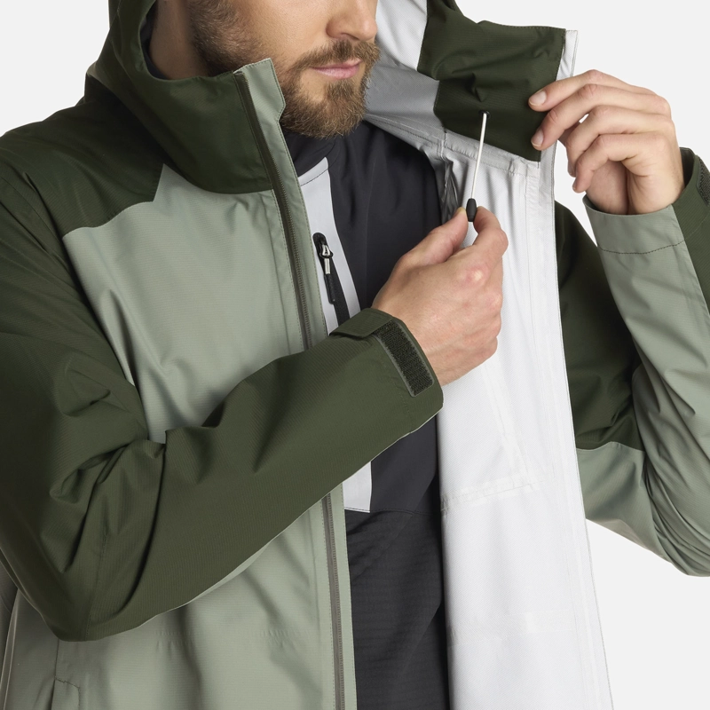 CHAQUETA HOMBRE SHIELD B-DRY HOODY VERDE MILITAR LIPPI I25 - 9