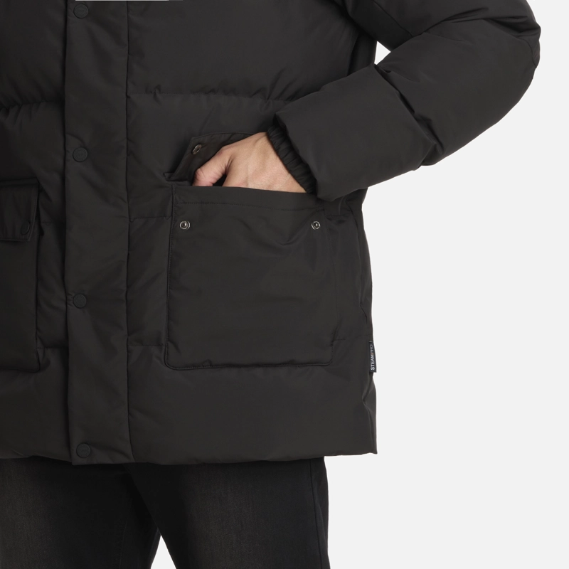 CHAQUETA HOMBRE LONG AND WARM STEAMPRO HOODY NEGRO LIPPI I25 - 5