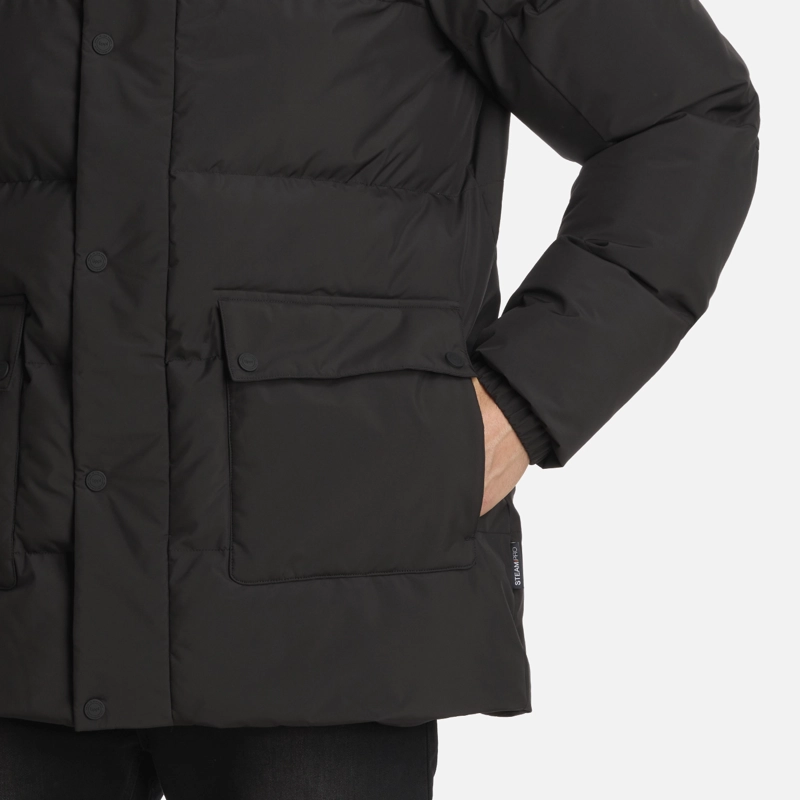 CHAQUETA HOMBRE LONG AND WARM STEAMPRO HOODY NEGRO LIPPI I25 - 6