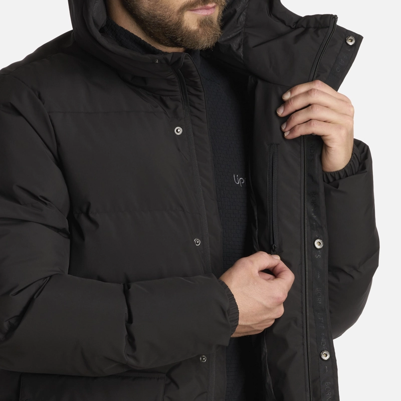 CHAQUETA HOMBRE LONG AND WARM STEAMPRO HOODY NEGRO LIPPI I25 - 7