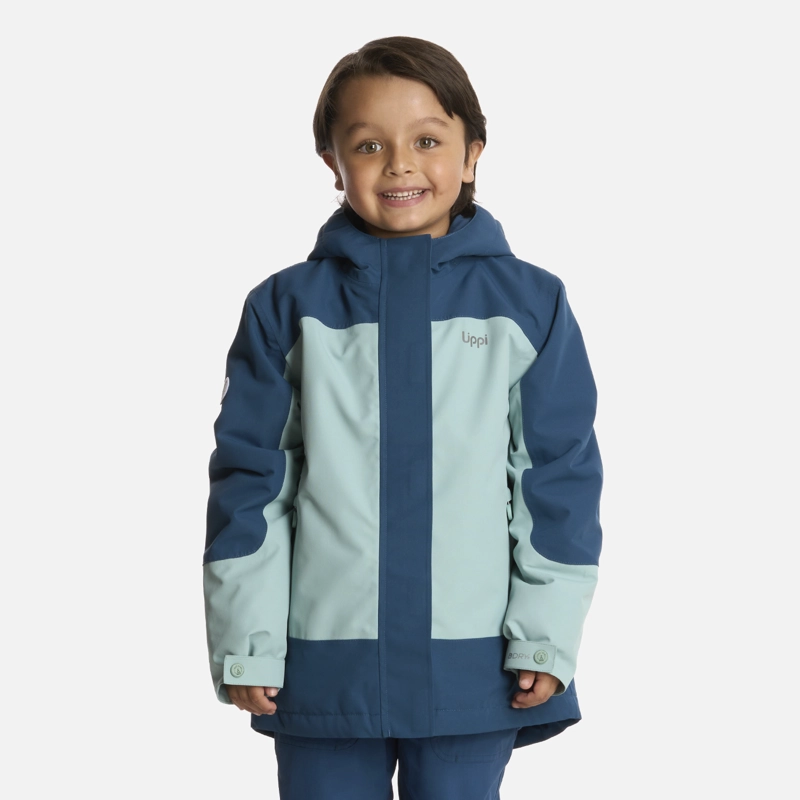 CHAQUETA NIÑO ANDES B-DRY HOODY JACKET AZUL PIEDRA LIPPI - 1