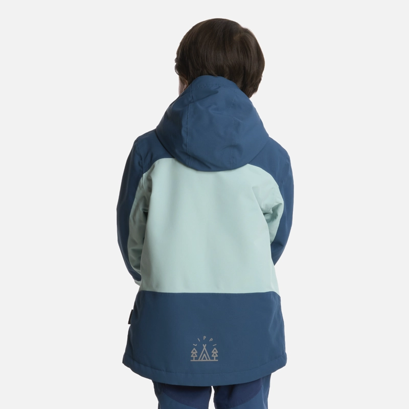 CHAQUETA NIÑO ANDES B-DRY HOODY JACKET AZUL PIEDRA LIPPI - 3