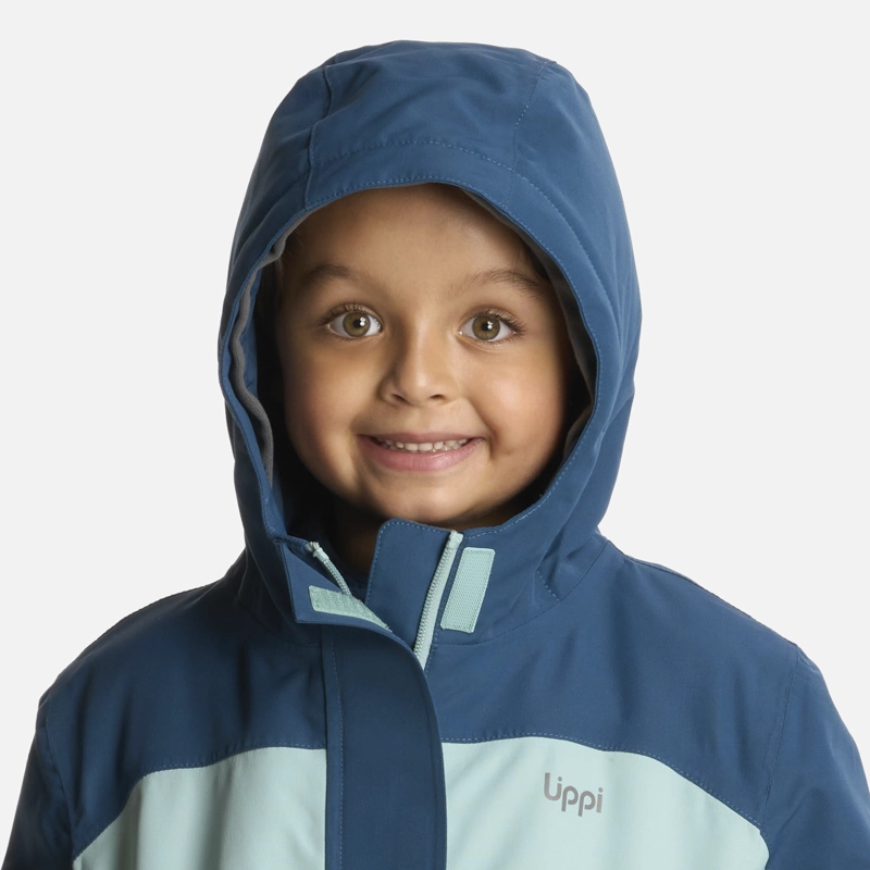 CHAQUETA NIÑO ANDES B-DRY HOODY JACKET AZUL PIEDRA LIPPI - 4