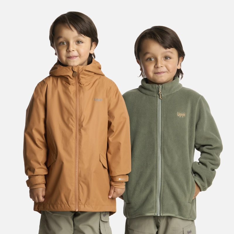 CHAQUETA NIÑO SNOWBALL FUSION-3 HOODY JACKET CAMEL LIPPI - 1