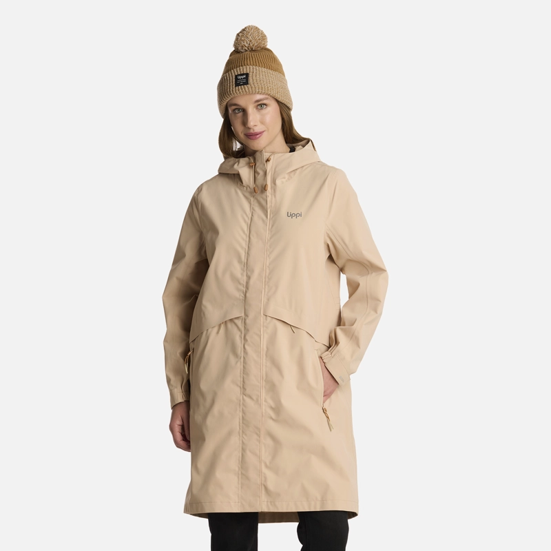 CHAQUETA MUJER MOUNTAINS LIVE B-DRY LONG CAQUI LIPPI I25 - 1