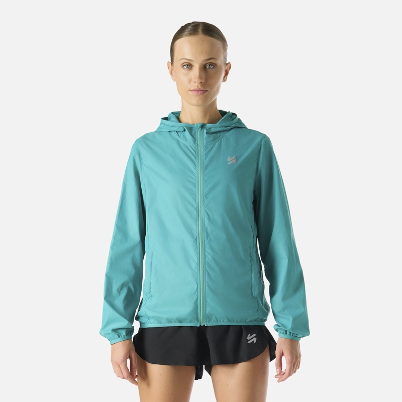 CHAQUETA MUJER BUILT TO MOVE WINDBREAKER JACKET TURQUESA VULCANO - 1