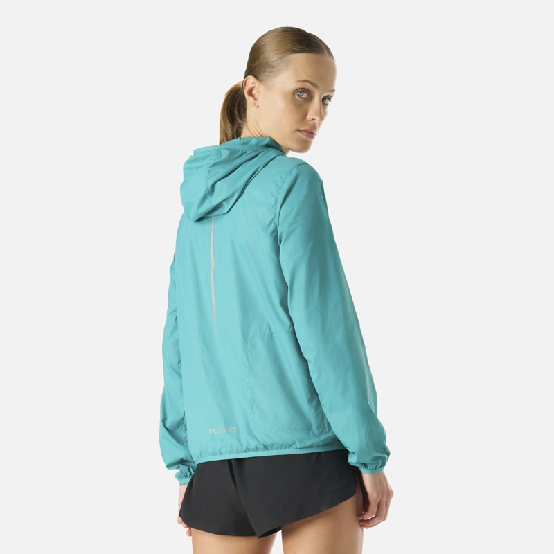 CHAQUETA MUJER BUILT TO MOVE WINDBREAKER JACKET TURQUESA VULCANO - 4