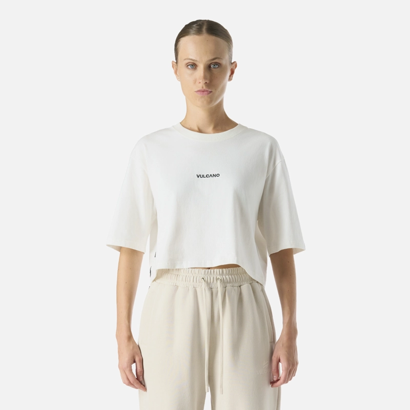 POLERA CROP CASUAL MANGA CORTA MUJER COOL DOWN - 1
