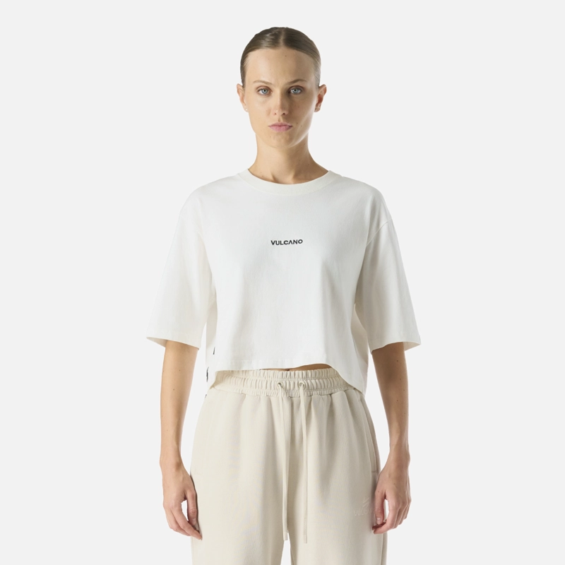 POLERA CROP CASUAL MANGA CORTA MUJER COOL DOWN - 1