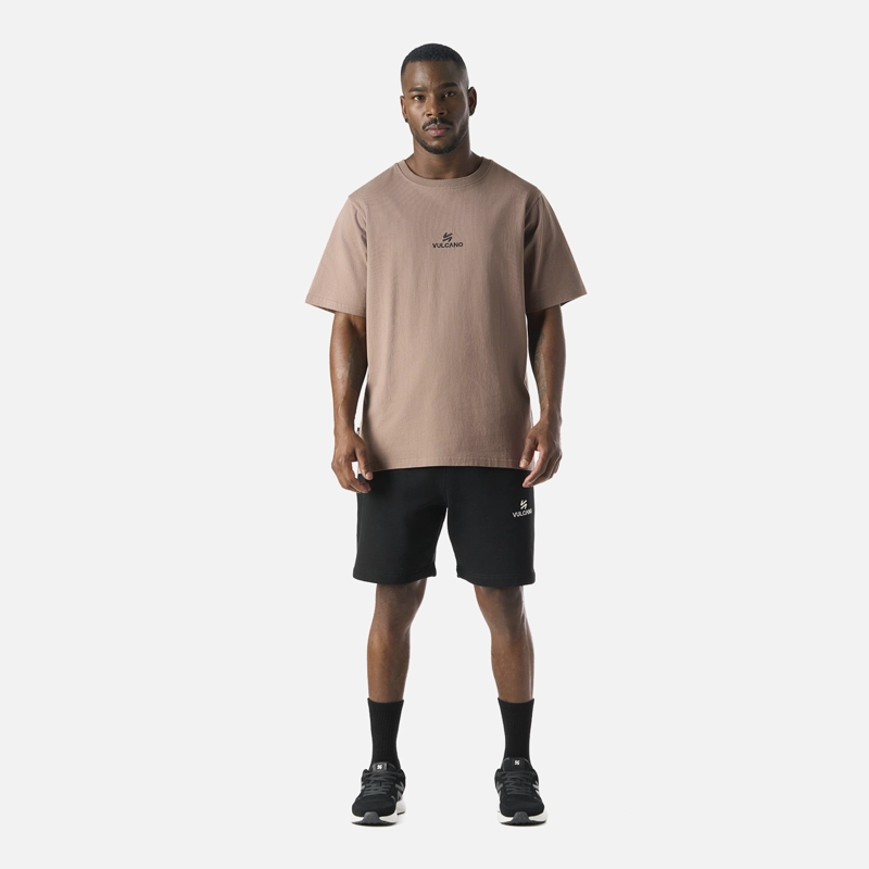 POLERA HOMBRE COOL DOWN T-SHIRT TAUPE VULCANO - 6