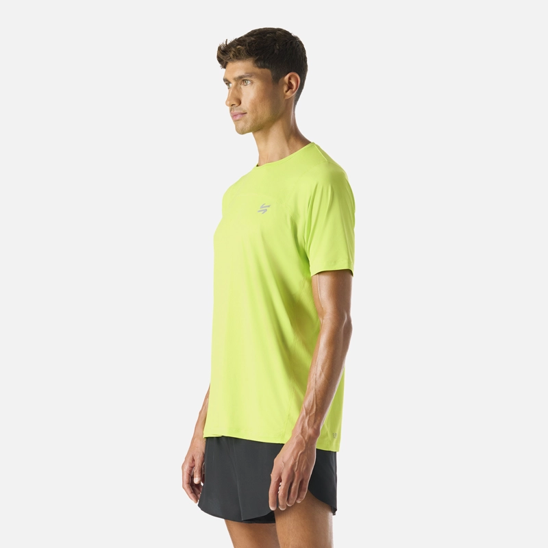 POLERA HOMBRE BUILT TO MOVE T-SHIRT VERDE LIMA VULCANO - 2