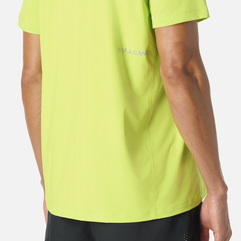 POLERA HOMBRE BUILT TO MOVE T-SHIRT VERDE LIMA VULCANO - 6