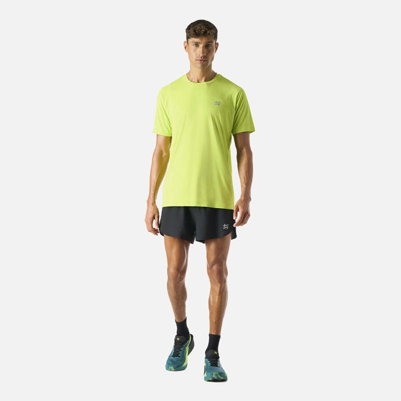 POLERA HOMBRE BUILT TO MOVE T-SHIRT VERDE LIMA VULCANO - 7