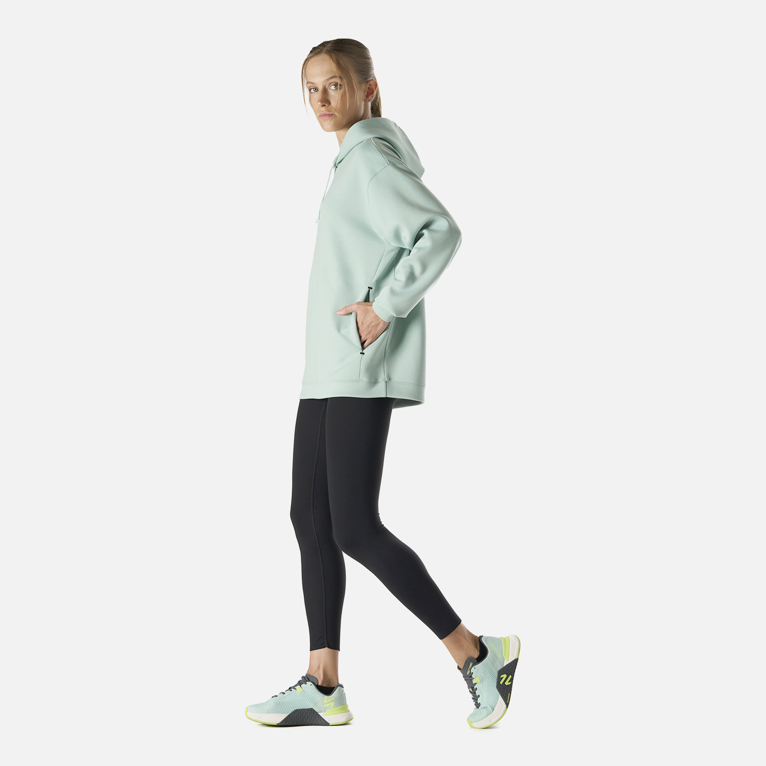 POLERON DEPORTIVO CANGURO MUJER TEMPO ACTIVE - 3