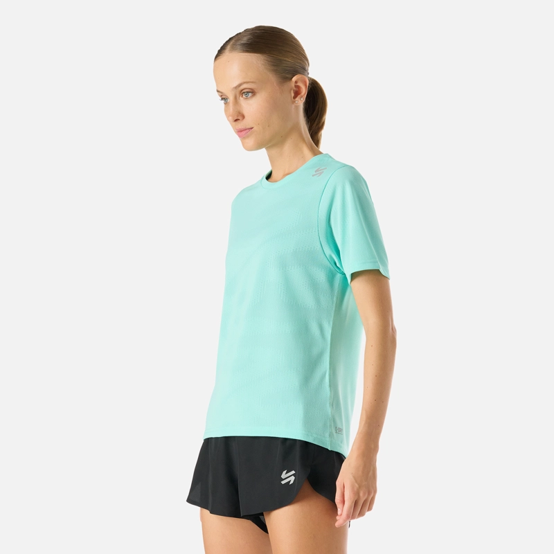 POLERA MUJER BUILT TO MOVE PRO T-SHIRT JADE VULCANO - 2