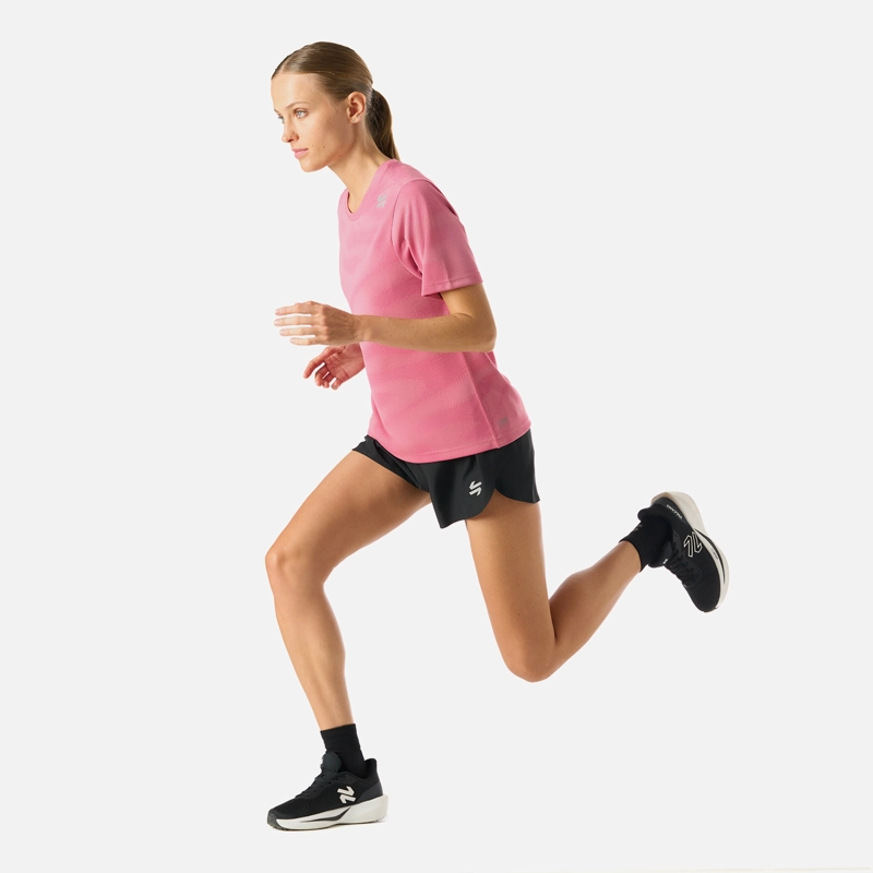 POLERA MUJER BUILT TO MOVE PRO T-SHIRT ROSADO VULCANO - 8